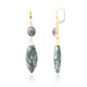 Boucles d'oreilles en argent et Séraphinite (CUSTODANA)