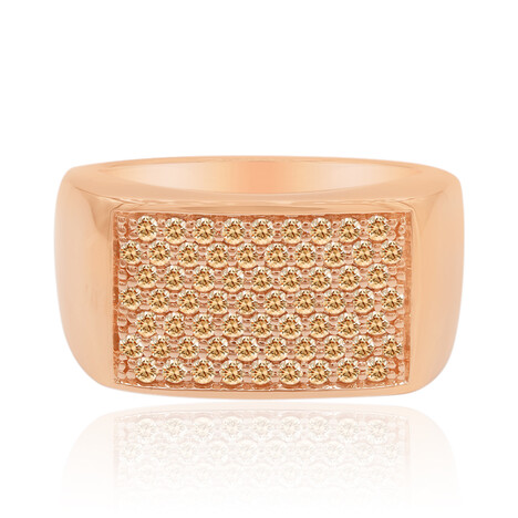 14K SI1 Argyle Rose De France Diamond Gold Ring (Annette)