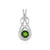 Pendentif en argent et Diopside de Russie