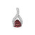 Pendentif en argent et Grenat du Mozambique
