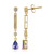 Tanzanite Silver Earrings