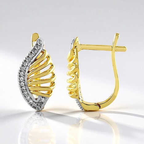 Boucles d'oreilles en argent et Zircon