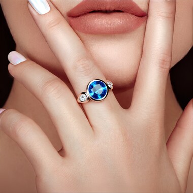 Anello in argento con Topazio Marambaia