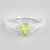 Anello placcato in platino con Tormalina Cuprian