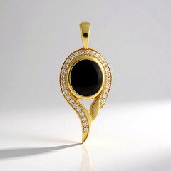 Ciondolo in argento con Zaffiro Stellato Nero (de Melo Essence)