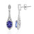 Boucles d'oreilles en or et Tanzanite AAA (de Melo)