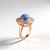 Anello in argento con Opale Blu (KM by Juwelo)