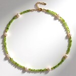 Collana in argento con Peridoto (Riya)