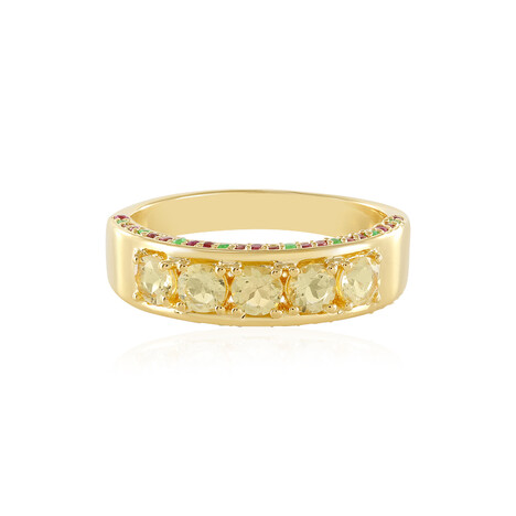 Anello in argento con Berillo Giallo