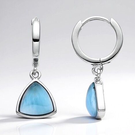 Orecchini in argento con Larimar