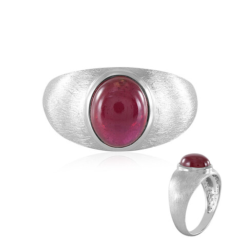 Bague en argent et Rubis de Madagascar