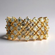 14K SI2 Fancy Diamond Gold Ring (CIRARI)