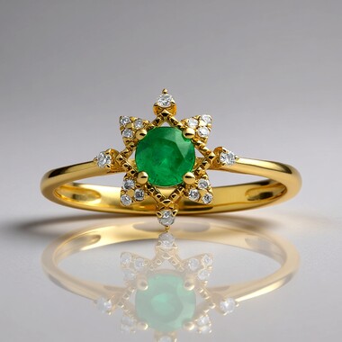 AAA-Sambia-Smaragd-Goldring (CIRARI)