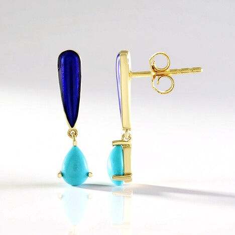Orecchini in argento con Turchese Sleeping Beauty