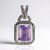 Ciondolo in argento con Ametista Rose de France (Annette classic)