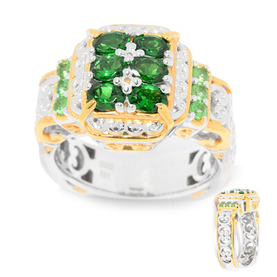 Anillo en plata con Tsavorita de Tanzania (Gems en Vogue)
