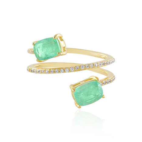 Russischer Smaragd-Silberring