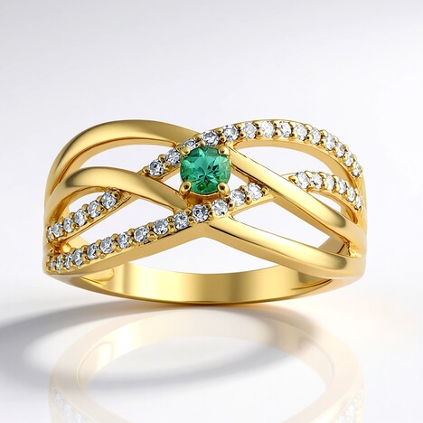 Anello in oro con Alessandrite (de Melo Gold)