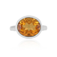 Oranger Quarz-Silberring (MONOSONO COLLECTION)