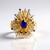 Bague en argent et Spinelle bleu cobalt (Gems en Vogue)