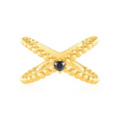 Anello in argento con Diamante Nero (de Melo Essence)