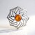 Ciondolo in argento con Topazio Arancione (MONOSONO COLLECTION)