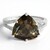 Anello in argento con Quarzo Fumè