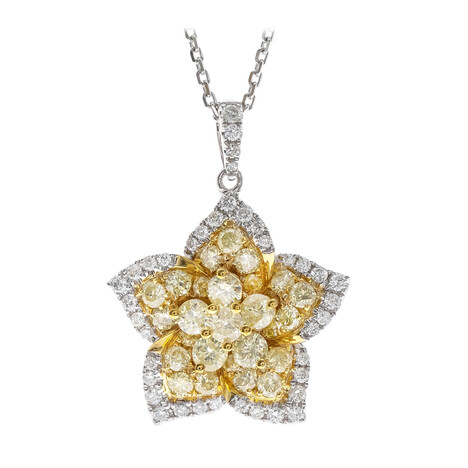 Collier en or et Diamant SI2 jaune (CIRARI)