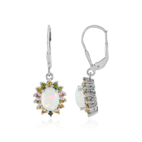 Welo Opal Silver Earrings