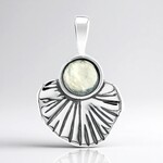Ciondolo in argento con Prehnite
