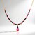 Collana in argento con Zaffiro Rosa del Madagascar