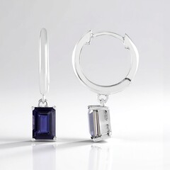 Orecchini in argento con Iolite
