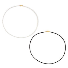 Collar en plata con Espinela negra
