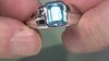Zilveren ring met een Marambaia-topaas (de Melo)