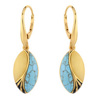 Boucles d'oreilles en argent et Turquoise
