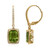 Boucles d'oreilles en or et Péridot de Dashihe (CIRARI)