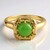 Anello in argento con Crisoprasio Imperiale