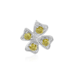 Zilveren hanger met I3 Gele Diamanten