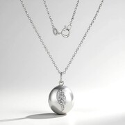 Collar en plata con Zircón (Adela Silber)