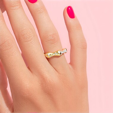 Anillo en oro con Diamante IF (D) (Annette)
