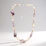 Collana in argento con Perla Keshi (TPC)