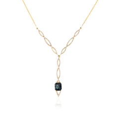 Collier en or et Spinelle bleu cobalt Luc Yen (de Melo)
