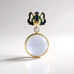 Ciondolo in argento con Pietra di Luna Bianca (Adela Silber)