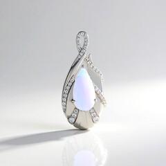 Ciondolo in argento con Opale di Welo AAA (de Melo)