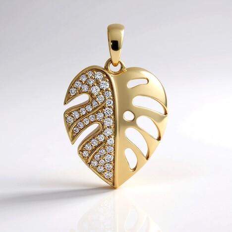 Ciondolo in oro con Diamante IF (G) (de Melo Gold)
