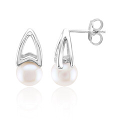 Zilveren oorbellen met Akoya parels (TPC)