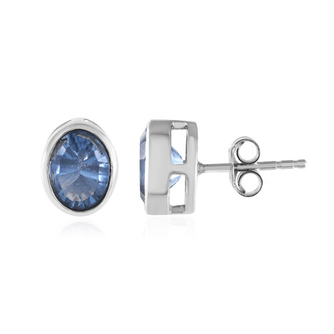 Zilveren oorbellen met kleurwissel fluorieten