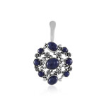 Zilveren hanger met een sodaliet (Desert Chic)