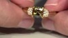 Gouden ring met een onverhitte gele tanzaniet (Adela Gold)