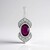 Pendentif en argent et Rubis de Madagascar